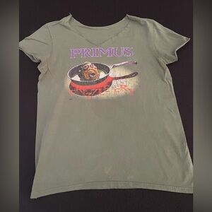 VTG Primus distressed light green ‘Fizzle Fry’ graphic band tee sz L (?)